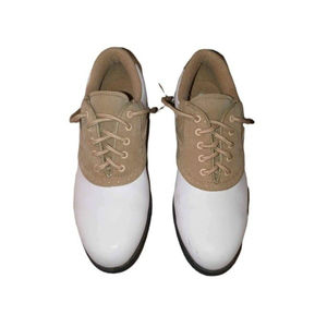 Austin Women's Two Tone White & Tan Golf Shoes Size 8